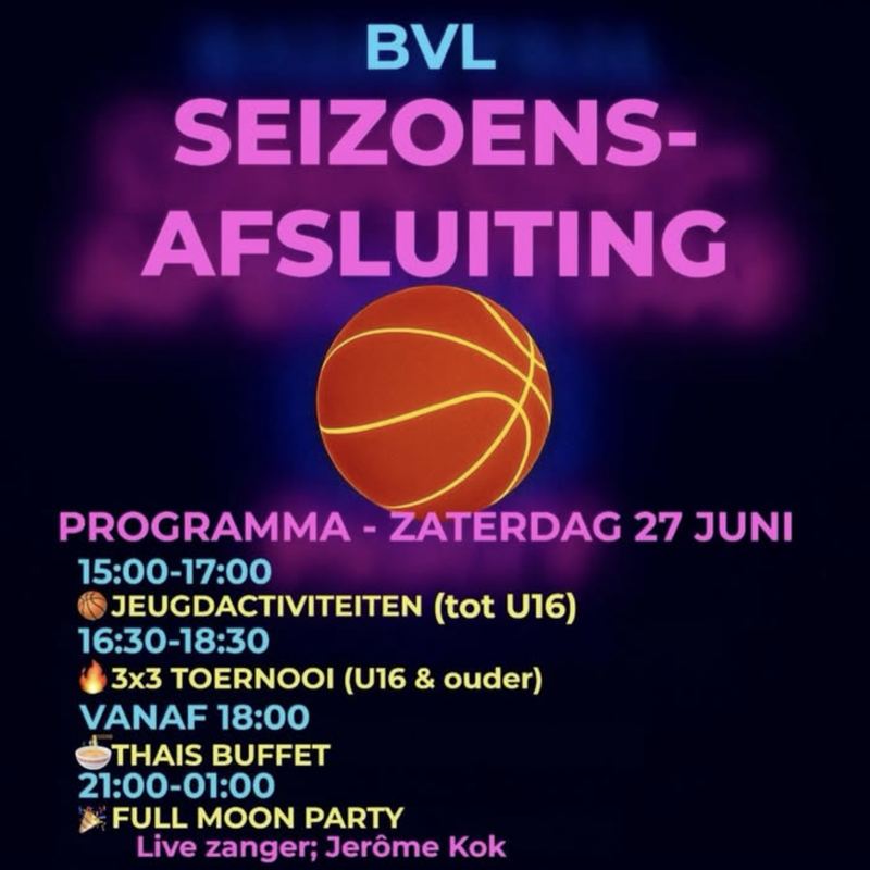 Full Moon Party seizoensafsluiting BVL